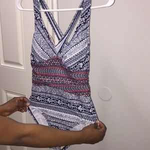 Tribal print swimming suit